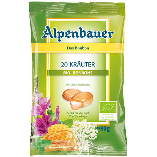 ALPENBAUER Bio-Bonbons 20 Kräuter  90 g  Bonbons