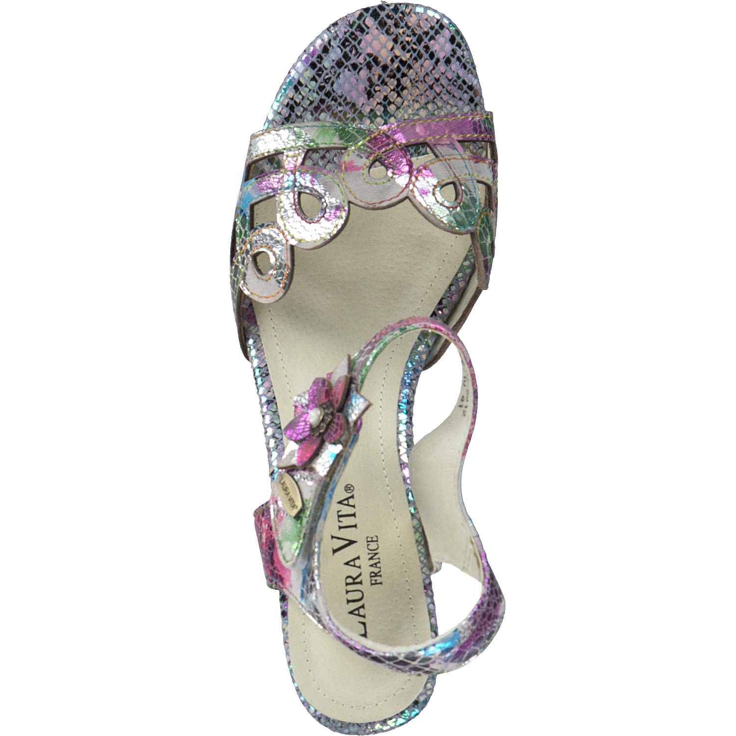 Laura Vita Jachino 10, Plateau-Sandaletten, Damen, blu