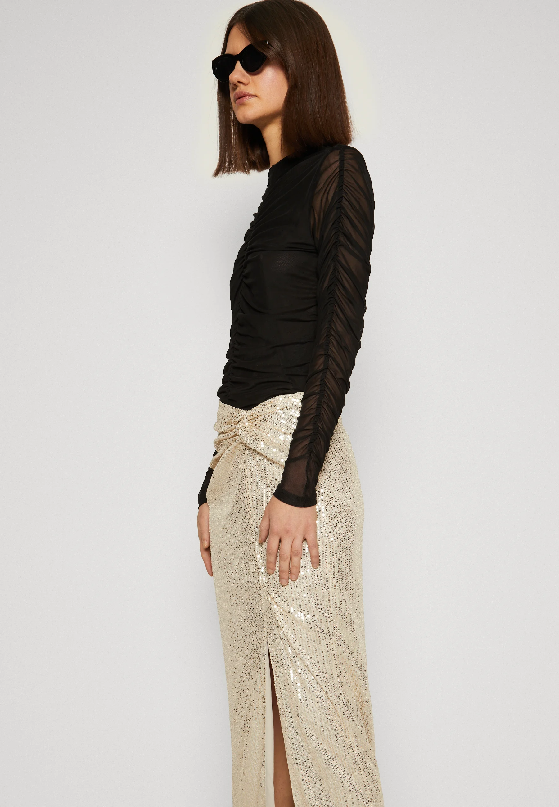 Vero Moda VMMONALISE LONG SKIRT - Falda larga