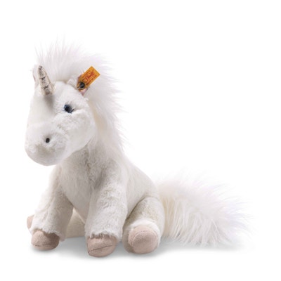 Soft Cuddly Friends Floppy Unica Einhorn, 25 cm, weiß