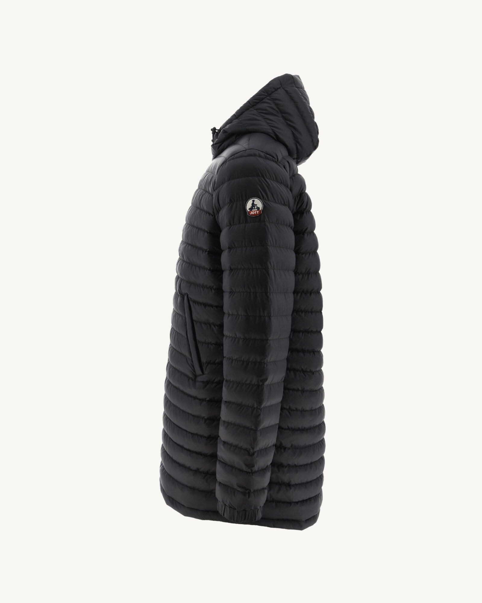 Doudoune longue réversible à capuche Noir Amsterdam