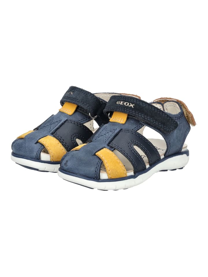 Geox Sandalen in Navy/Gelb günstig kaufen