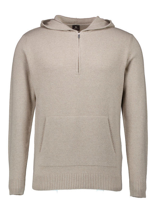 BOGGI MILANO, Kapuzenpullover, Wolle-Kaschmir, sand
