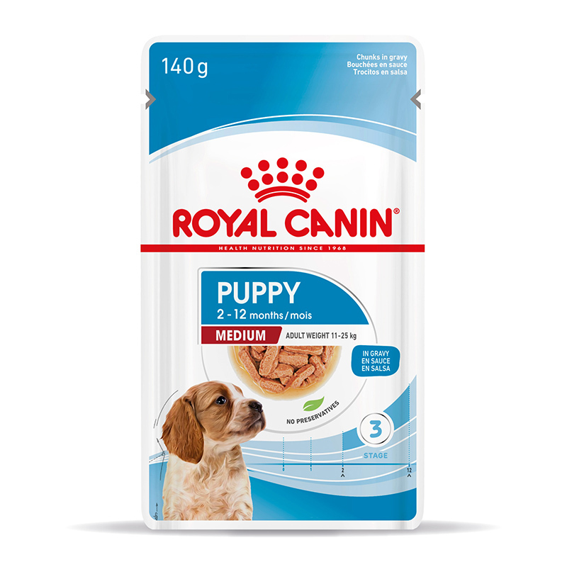 ROYAL CANIN Hundenassfutter ROYAL CANIN Medium Puppy 10x140g