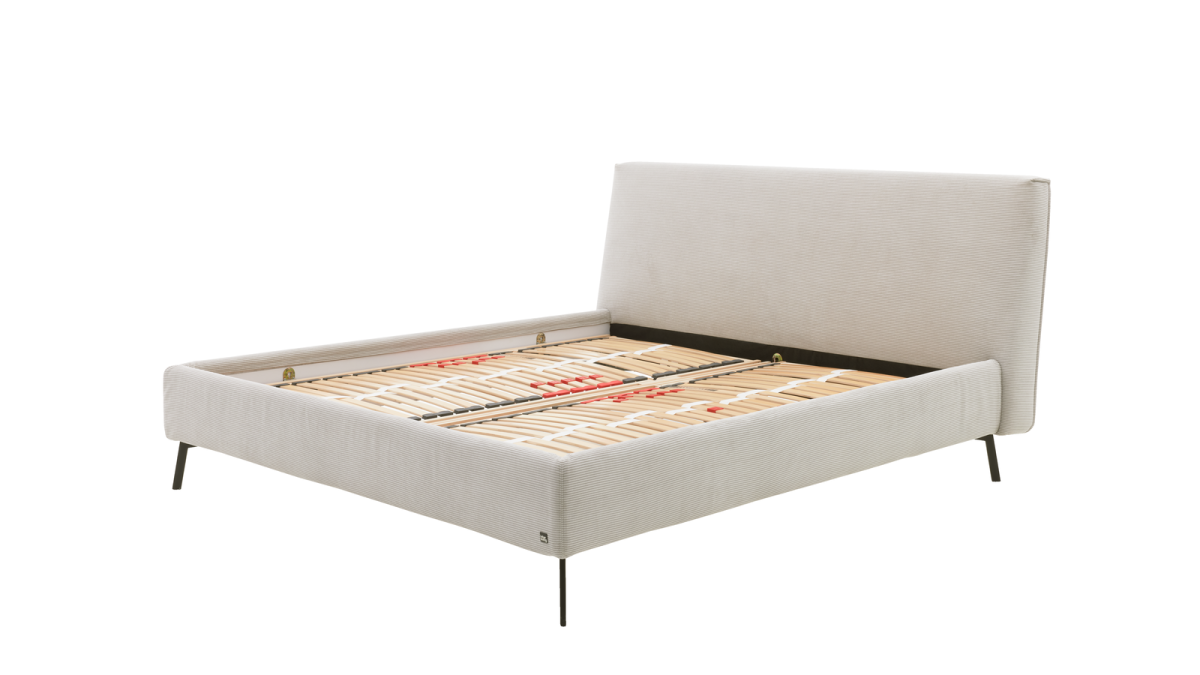 Interliving Bett 1417 Feincord Silver 180 x 200 cm