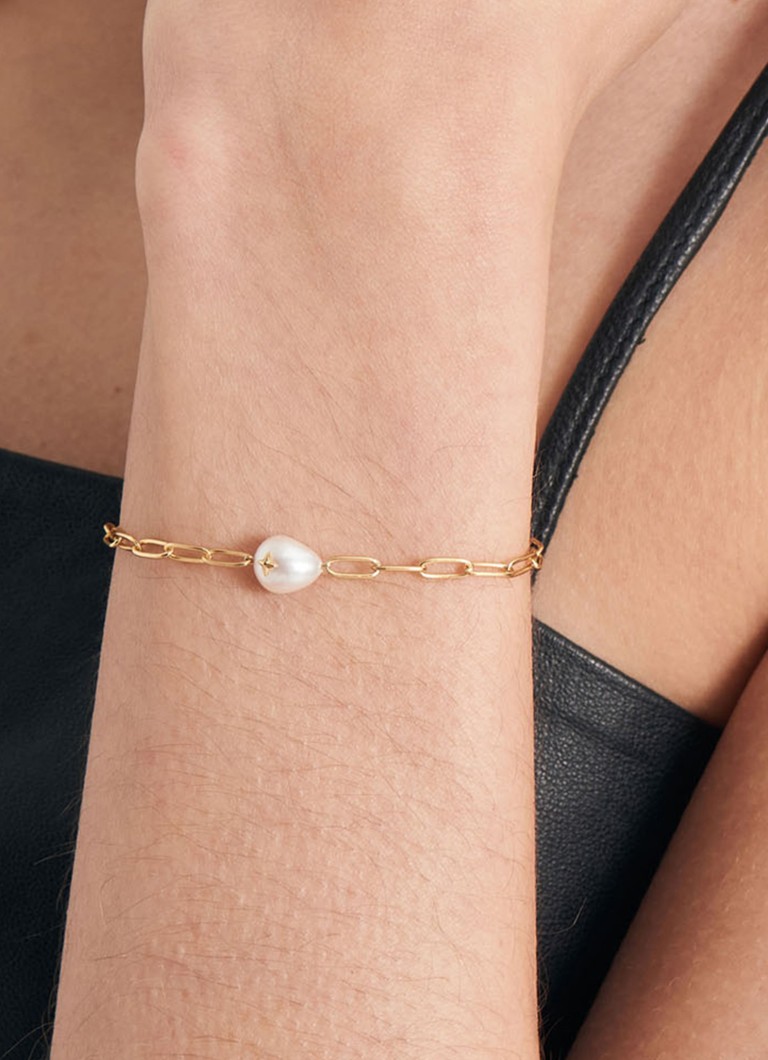 Orecchini a cerchio singoli Ania Haie in argento con punta singola