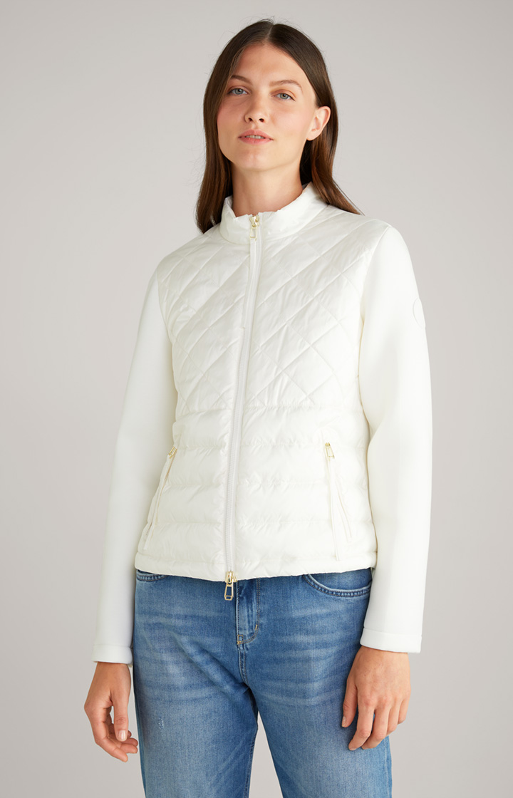 Nylon-Jacke in Creme