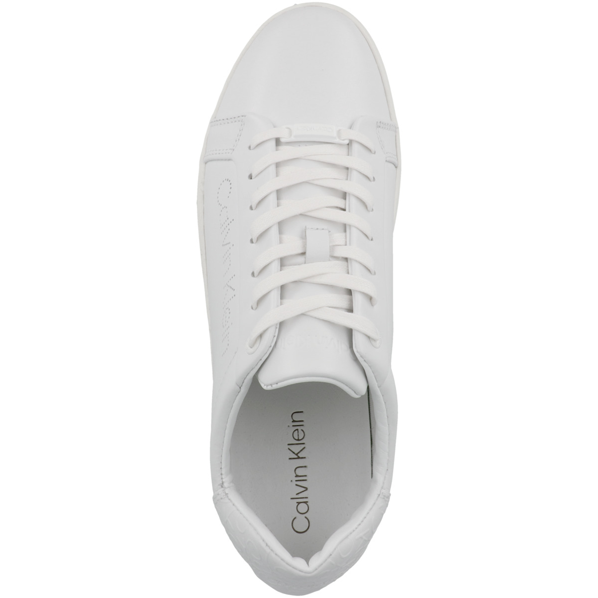 Calvin Klein Cupsole Lace Up Perf Sneaker Low weiss