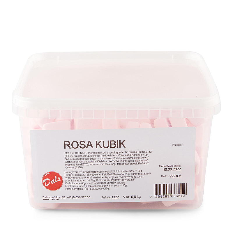 KnallGodt Skumpute rosa 0,9 kg
