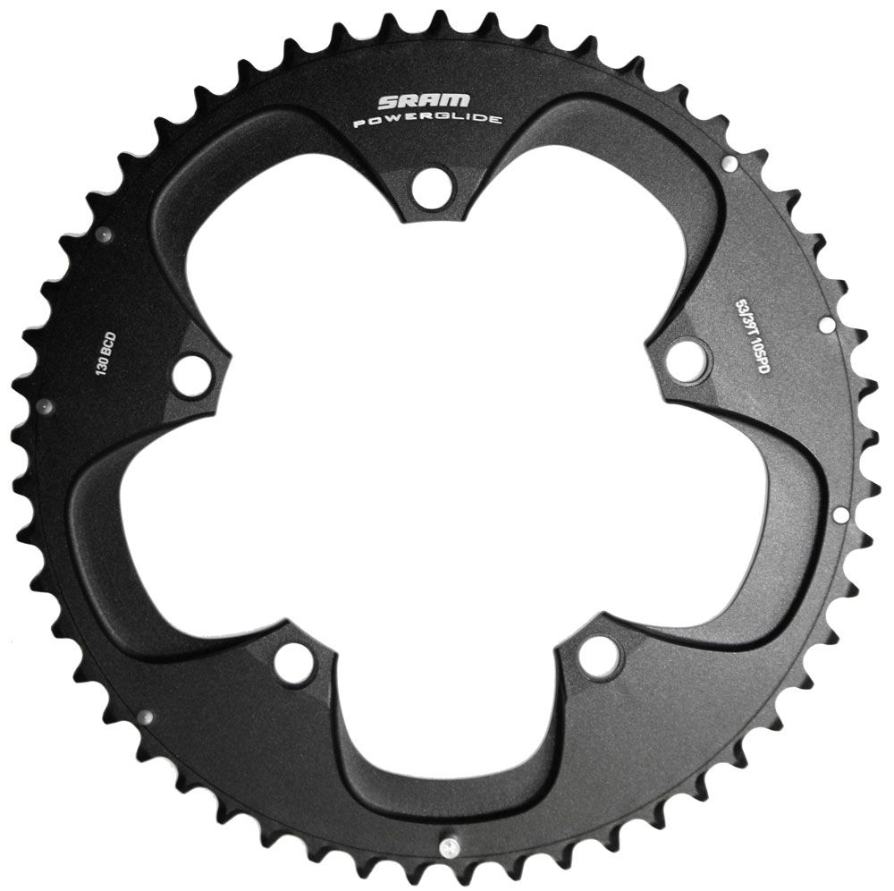 SRAM Red 10-fach Kettenblatt 53T (53/39) 130mm Alu schwarz kaufen | Bike-Discount