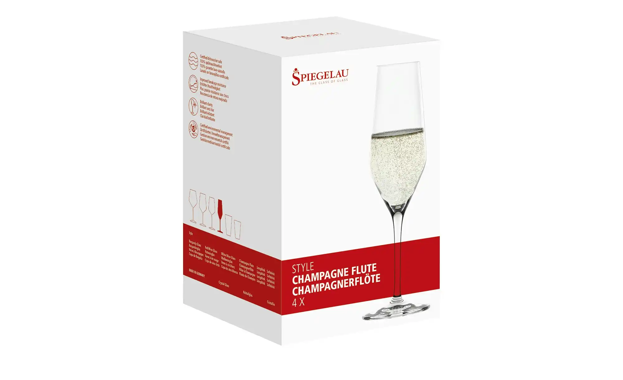 Spiegelau Champagnerflöten 4er Set Style