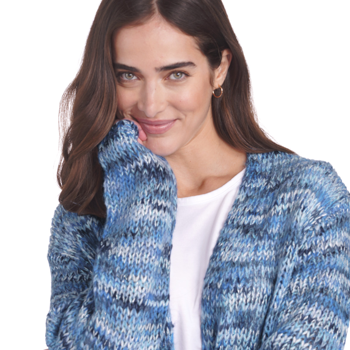 Damen Strickjacke mit Effektgarn