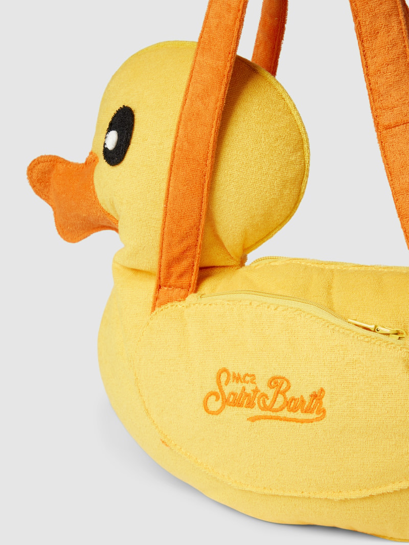 Rucksack aus Frottee mit Zier-Applikationen Modell 'TERRY' in gelb