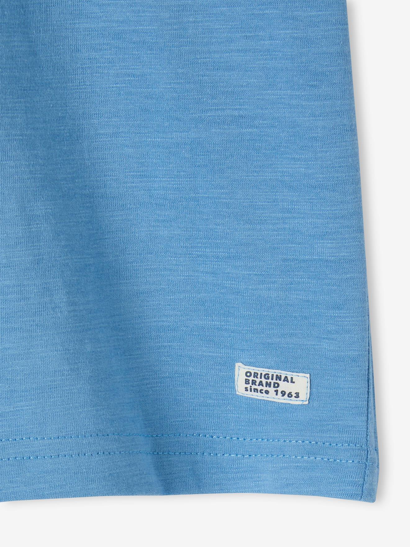 Vertbaudet Jungen Henley-Shirt mit Recycling-Baumwolle BASIC, personalisierbar - wollweiß