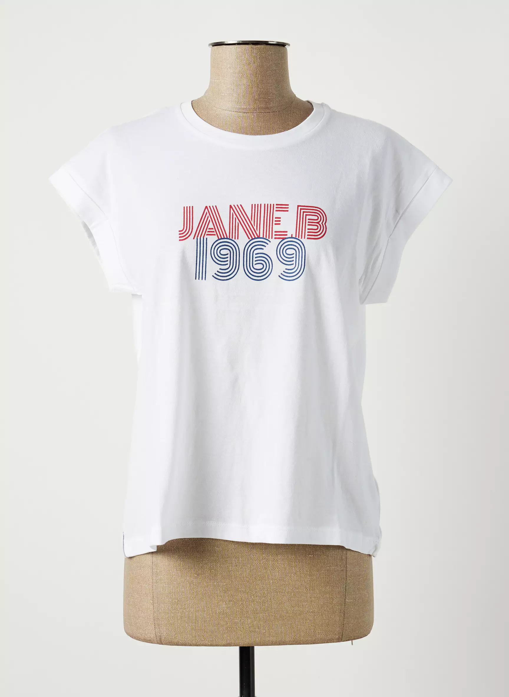 Jane Blue Tshirts Femme couleur blanc
