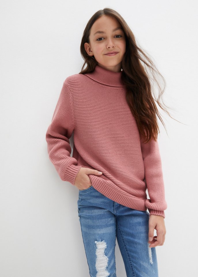 Mädchen Rollkragen Pullover