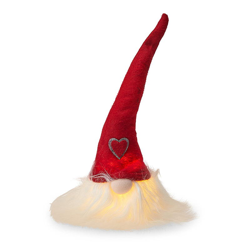 Home Nisse 28 cm m/LED-lys