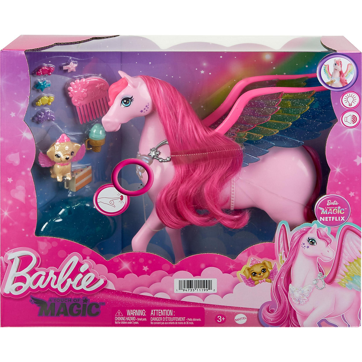 Barbie Verborgener Zauber Einhorn Pegasus