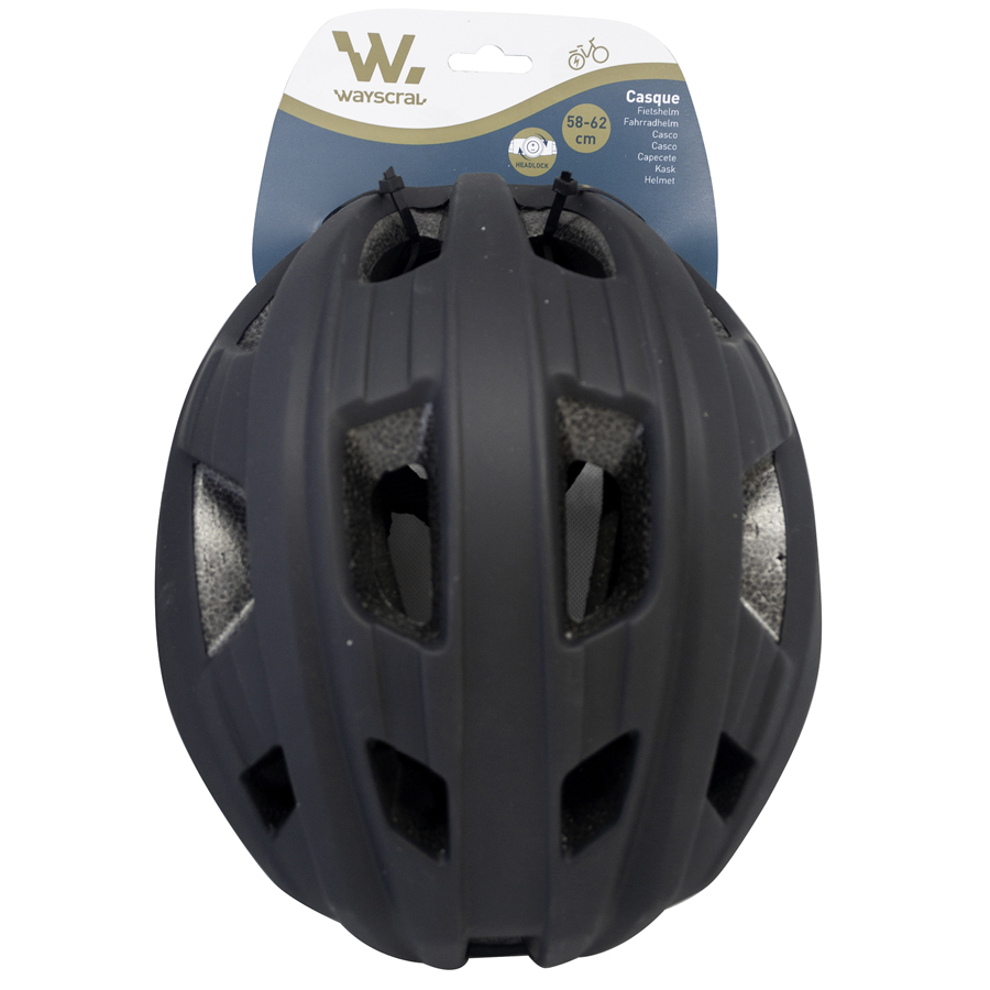 Fahrradhelm Urban von Wayscral, schwarz matt, Gr. L - ATU