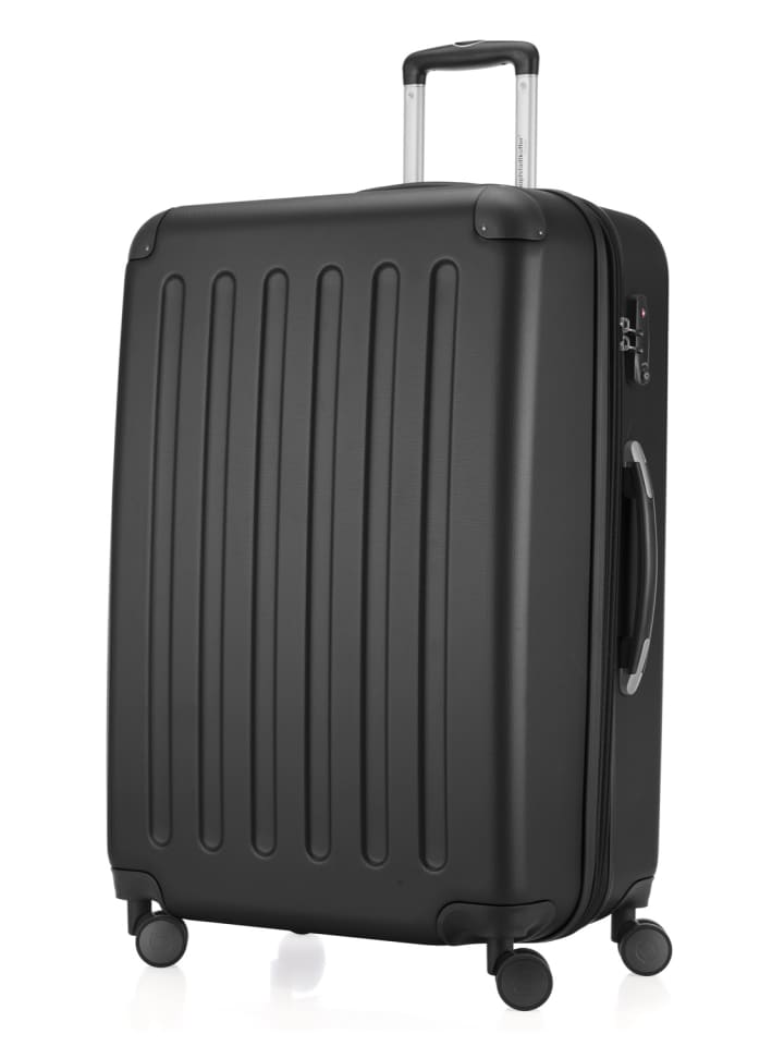 Hauptstadtkoffer Spree - Großer Koffer erweiterbar XL Trolley Aufgabegepäck, TSA, in Schwarz günstig kaufen L