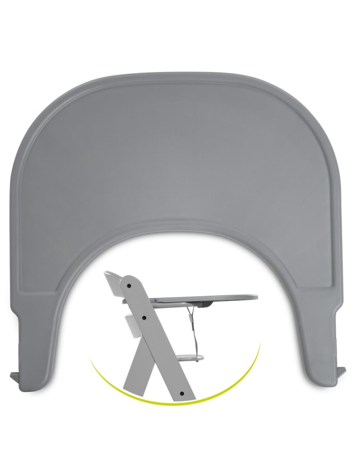 Hauck Essbrett und Tisch für Alpha Hochstuhl (Click Tray) in grau günstig kaufen onesize