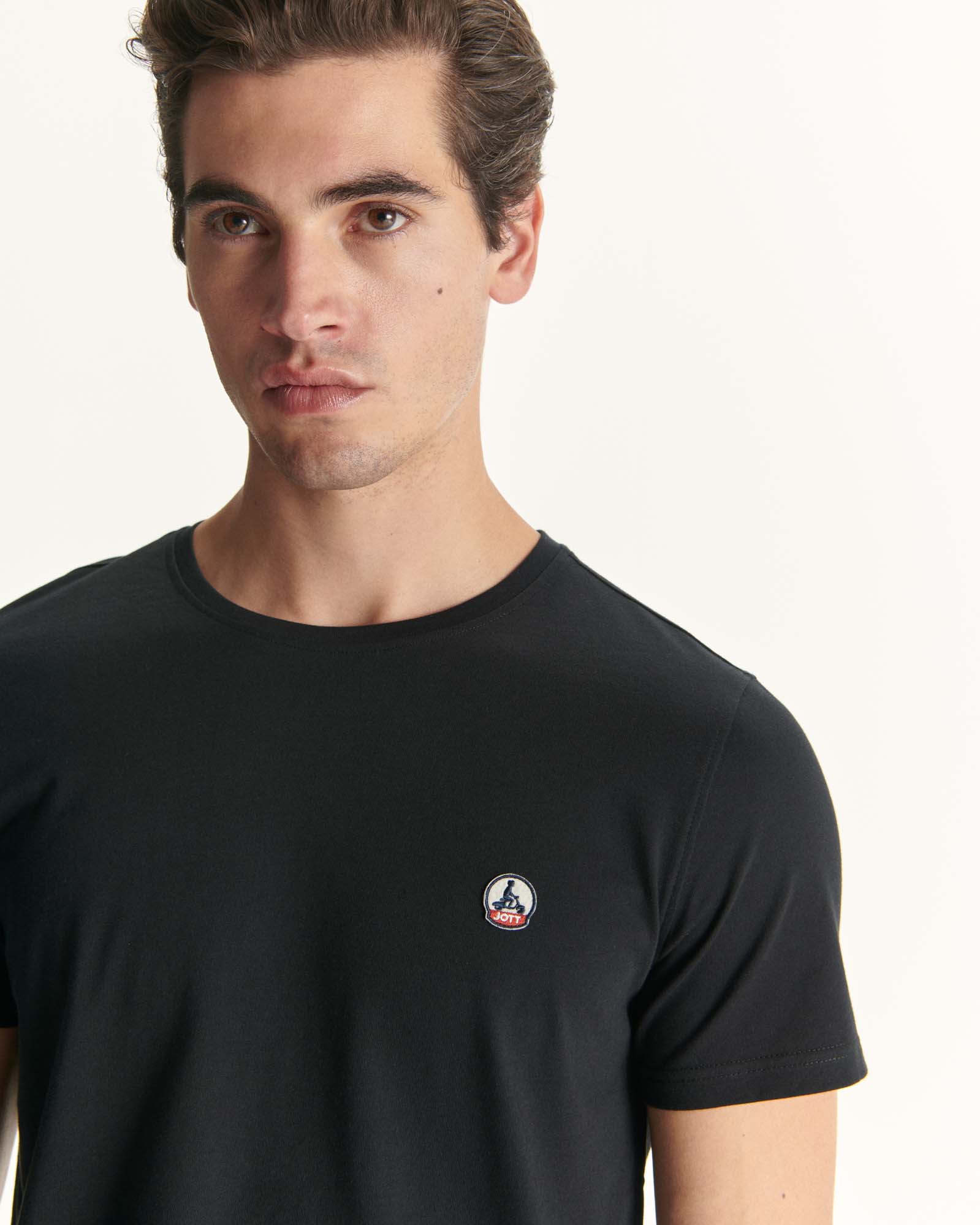 T-shirt homme en coton biologique Noir Pietro