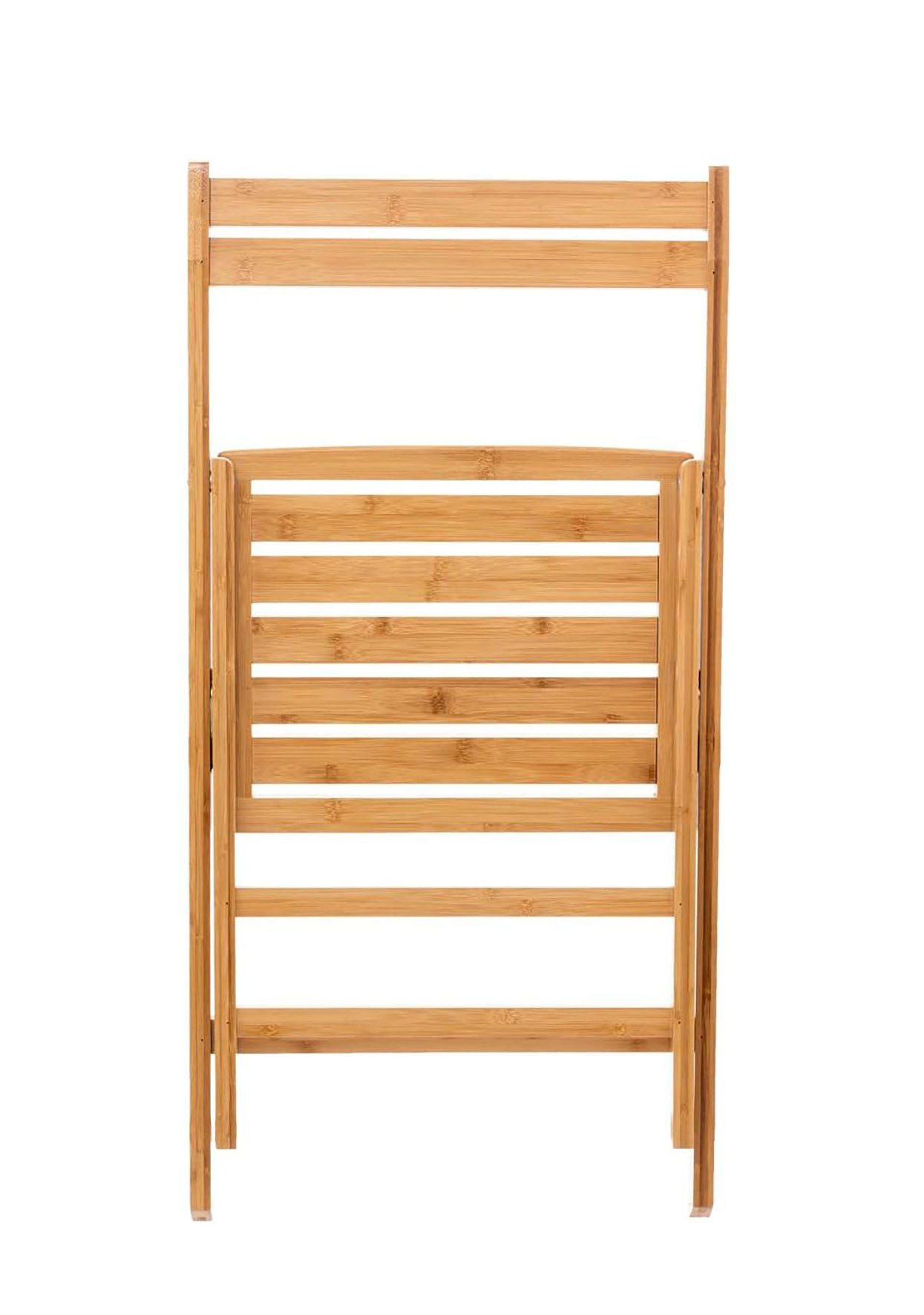 Spetebo Klappstuhl Bambus Klappstuhl natur - 78 x 40 cm, Küchen Stuhl klappbar aus FSC Holz