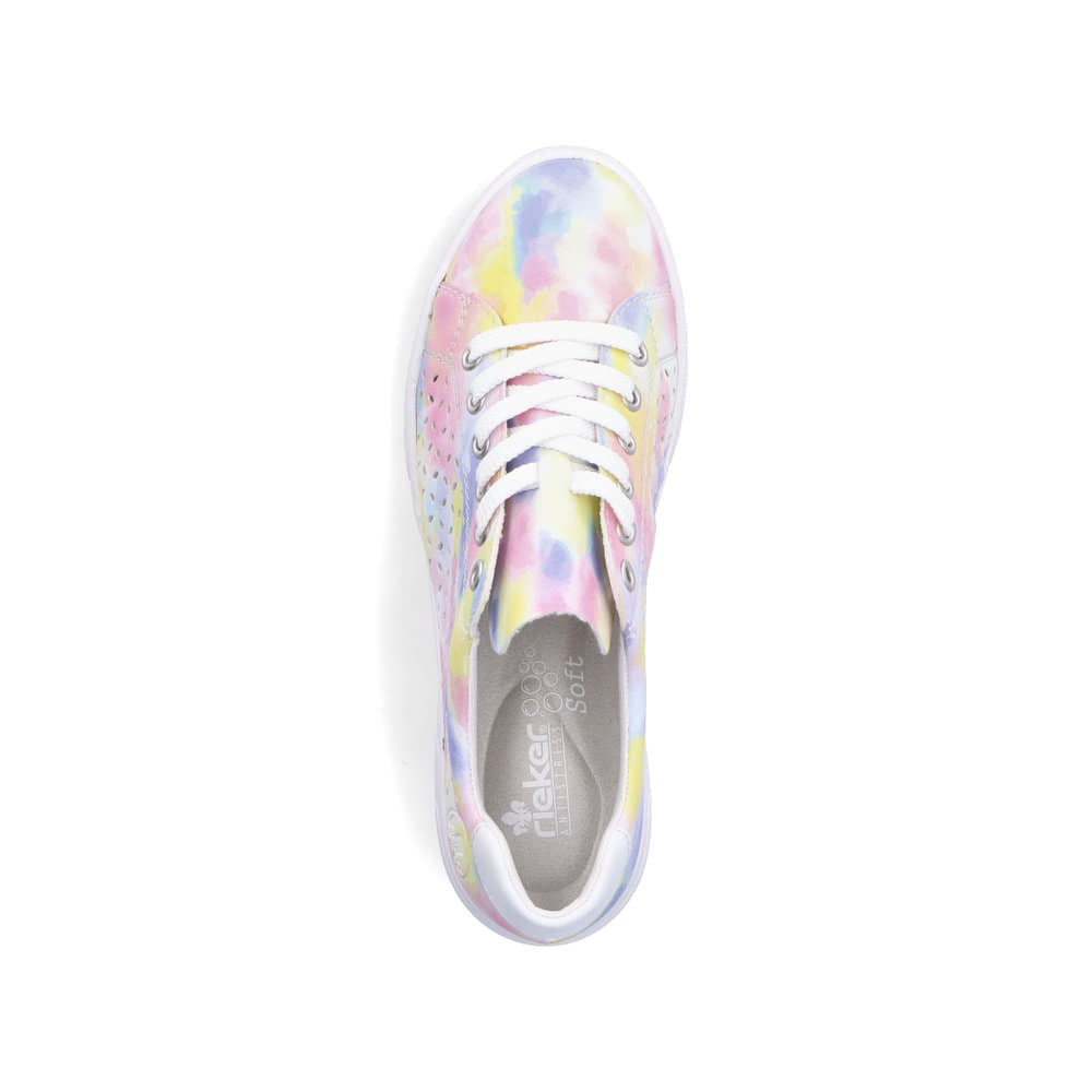 Rieker Damen Schnürschuhe multi-edelweiß
