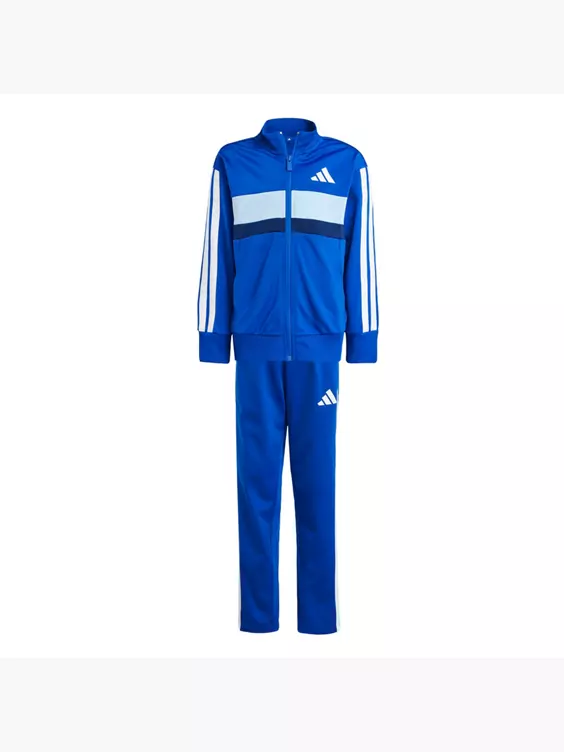 adidas Seasonal Essentials Tiberio 3-Streifen Tricot Kids Trainingsanzug