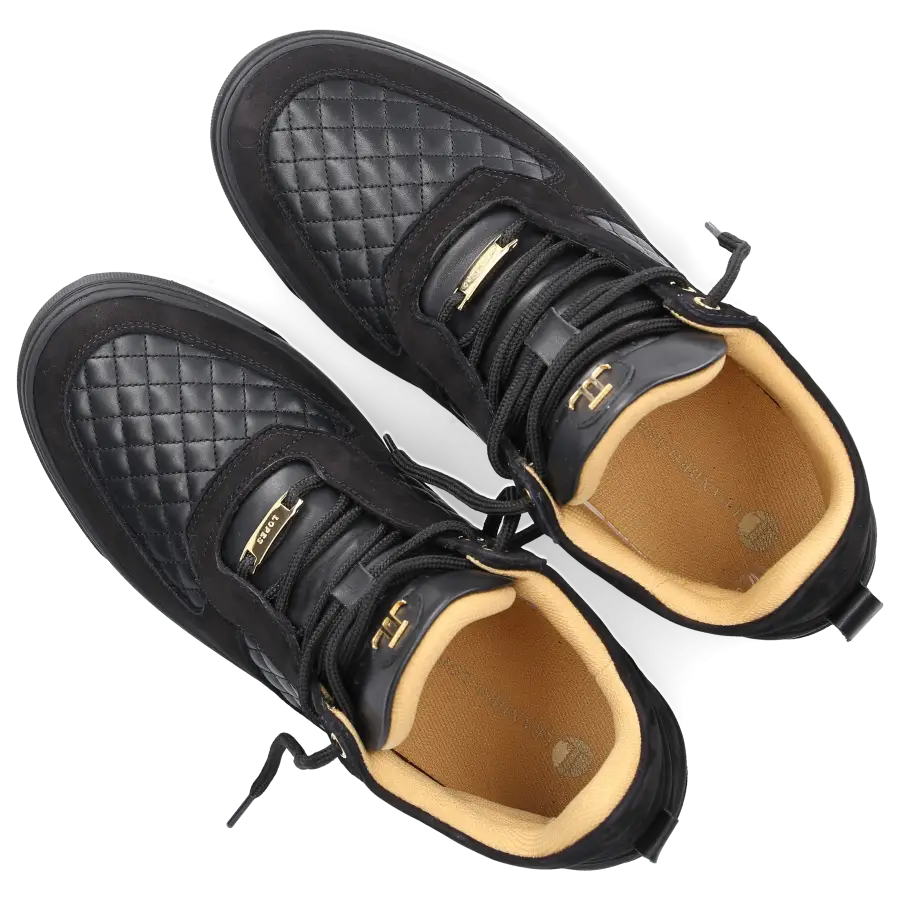 Leandro Lopes - Sneaker high FAISCA Veloursleder - schwarz