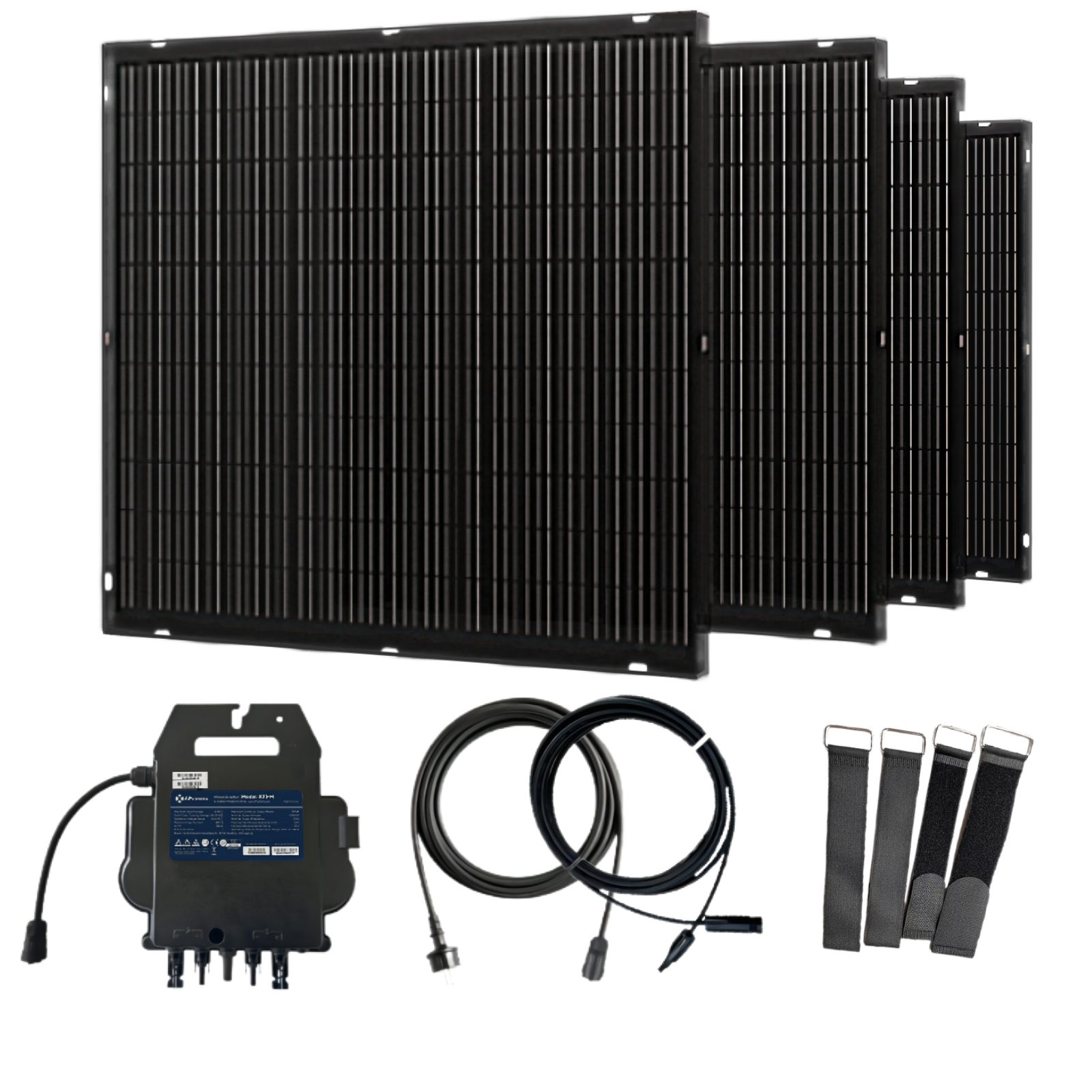 APEX Solar Solaranlage Balkon Solar-Stromerzeugermodul, (800W Mikro-Wechselrichter + 1000W flexibles Solarmodul)