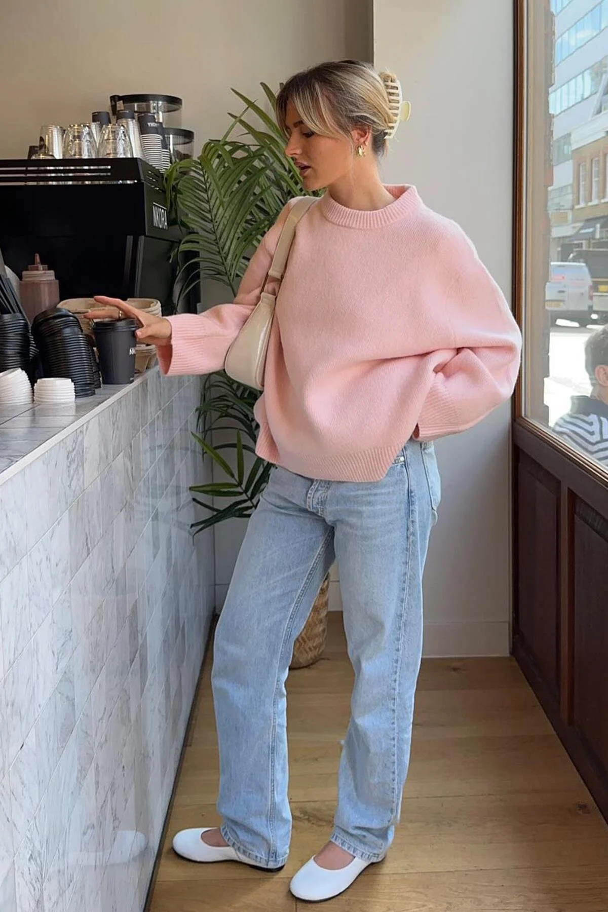 Madmext  Pullover - Rosa - Oversized