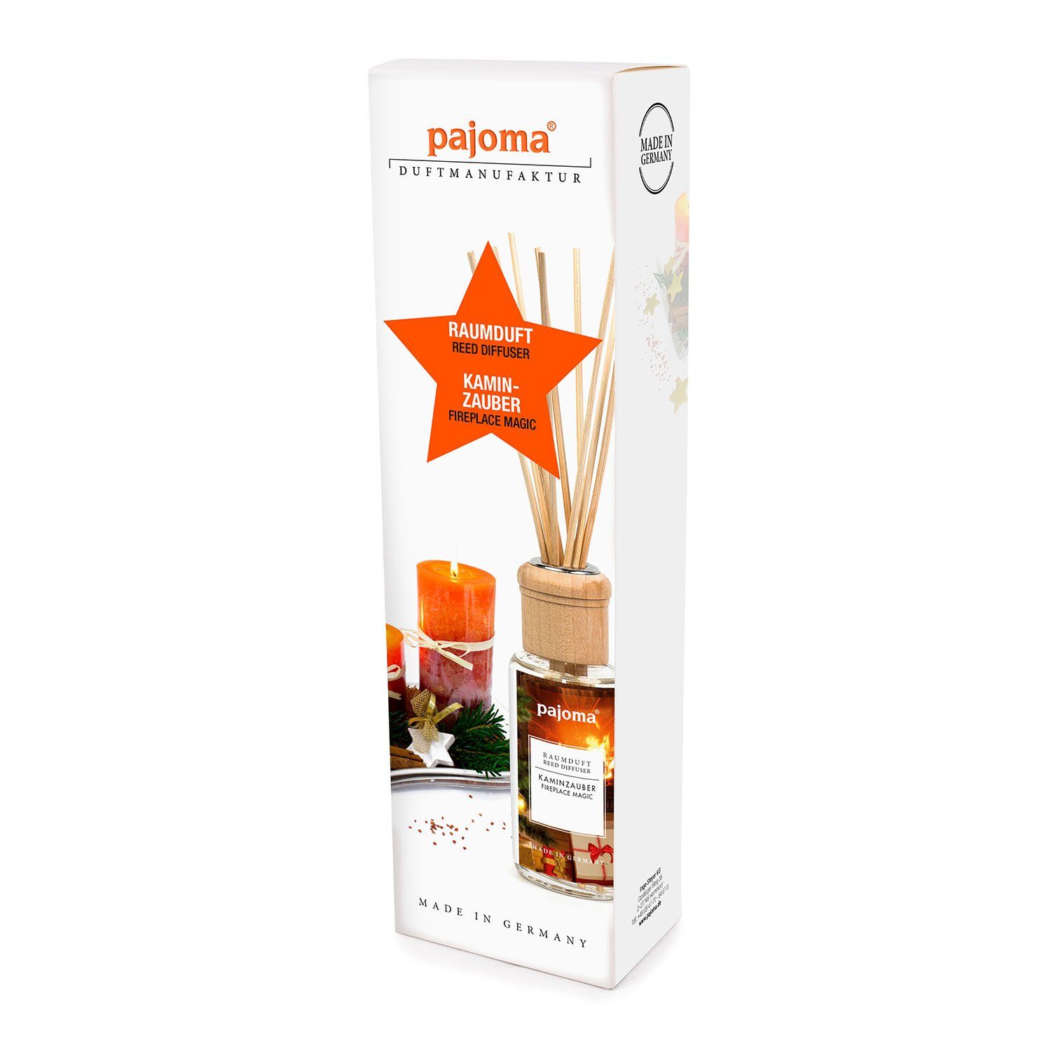 pajoma® Raumduft Kaminzauber, 100 ml, Lufterfrischer in Geschenkverpackung
