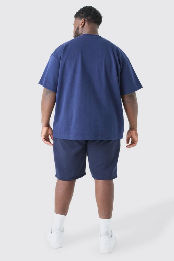 Plus lockere Jersey-Shorts