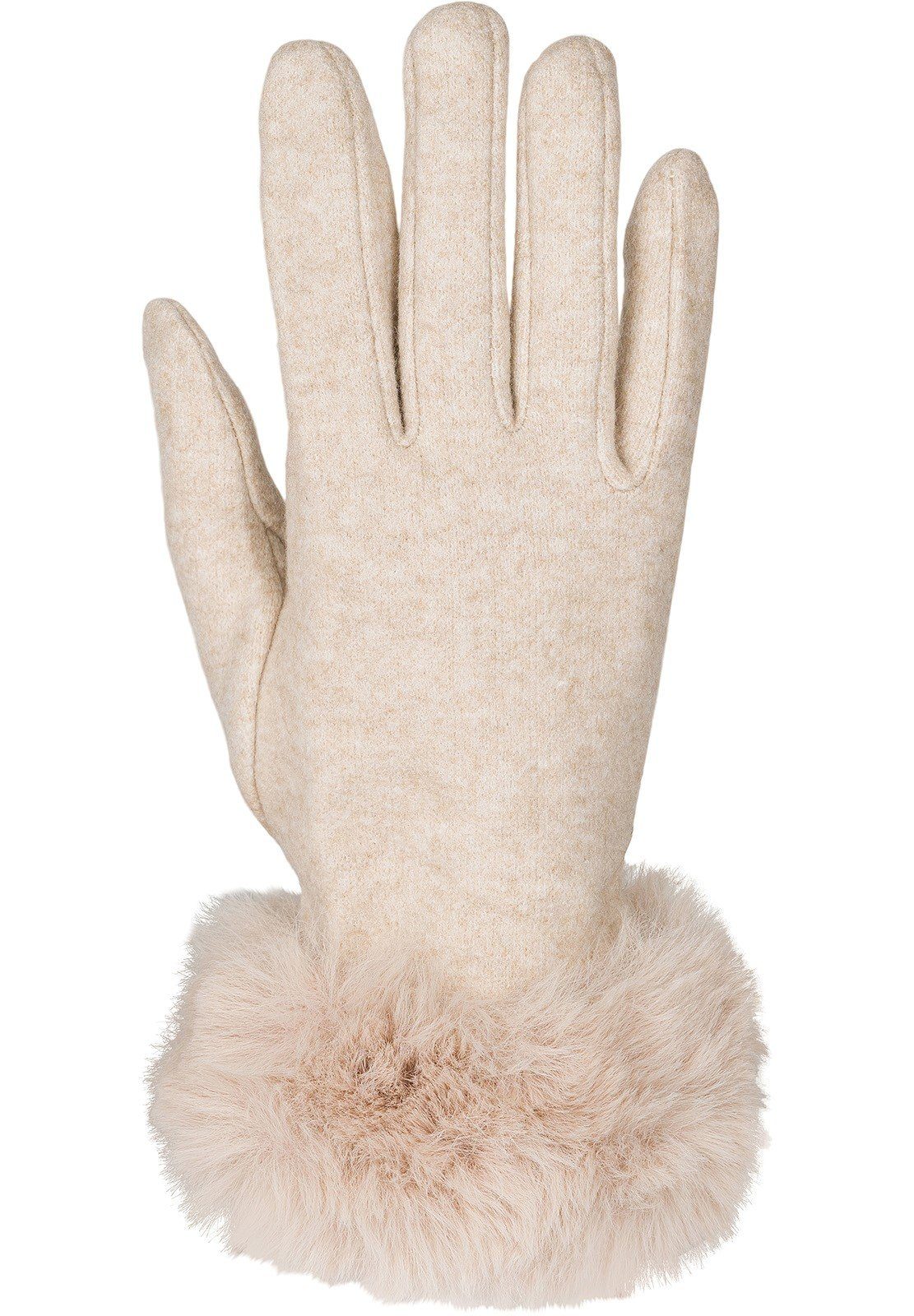 styleBREAKER Fleecehandschuhe Touchscreen Handschuhe mit Kunstfell