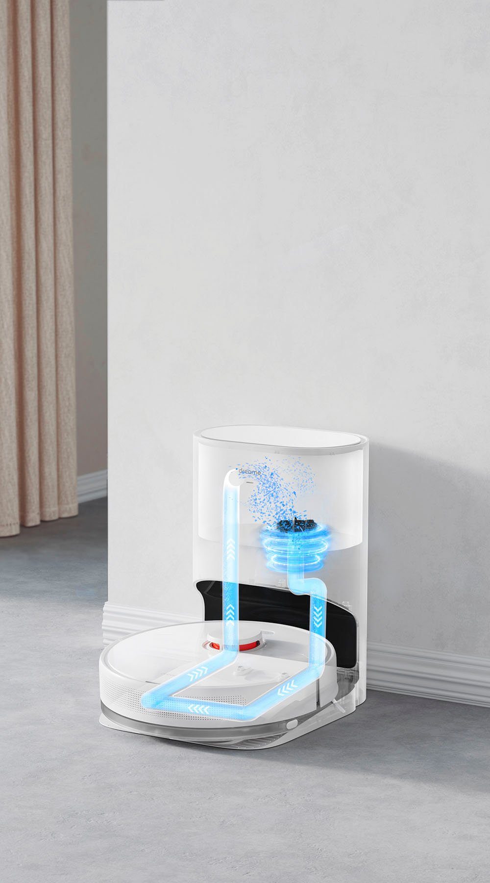 dreame Saugroboter Dreame D10 Plus;, 46 W, mit Wischfunktion und Absaugstation