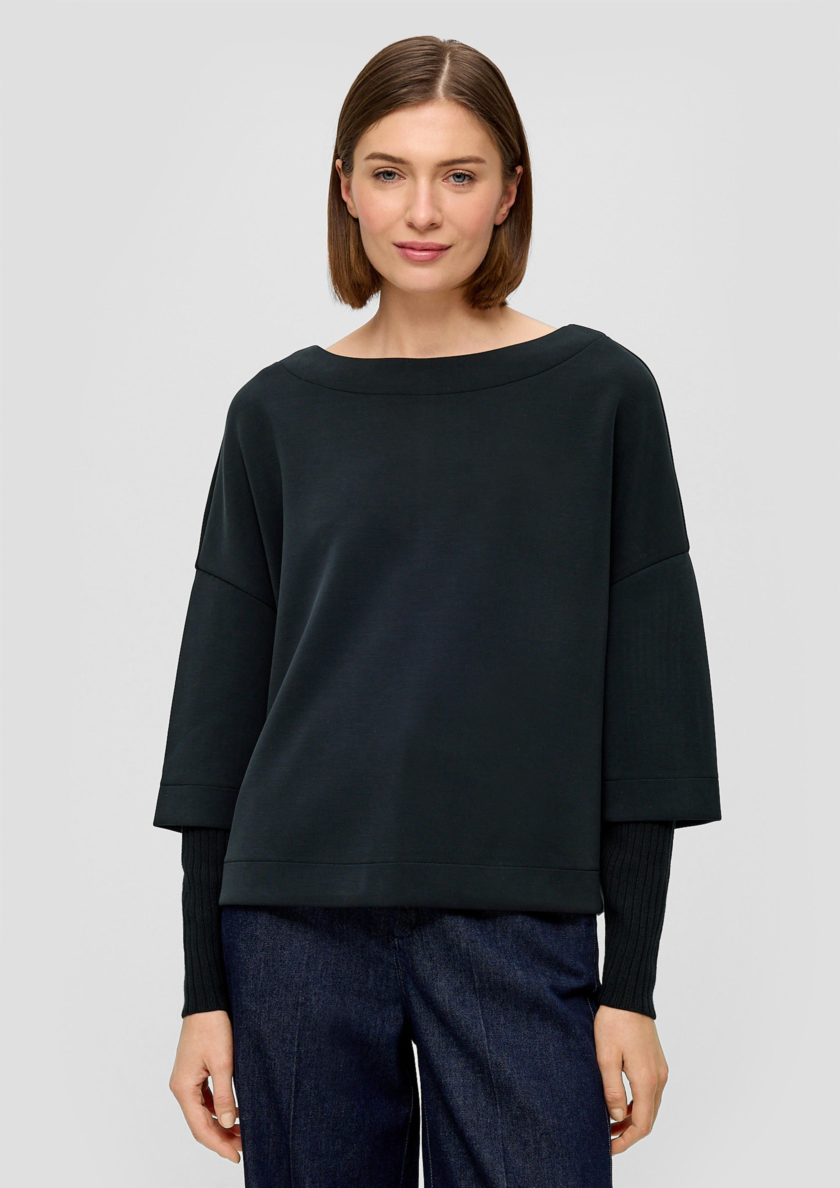 Scuba-Sweatshirt mit U-Boot-Ausschnitt  2146022-5989
