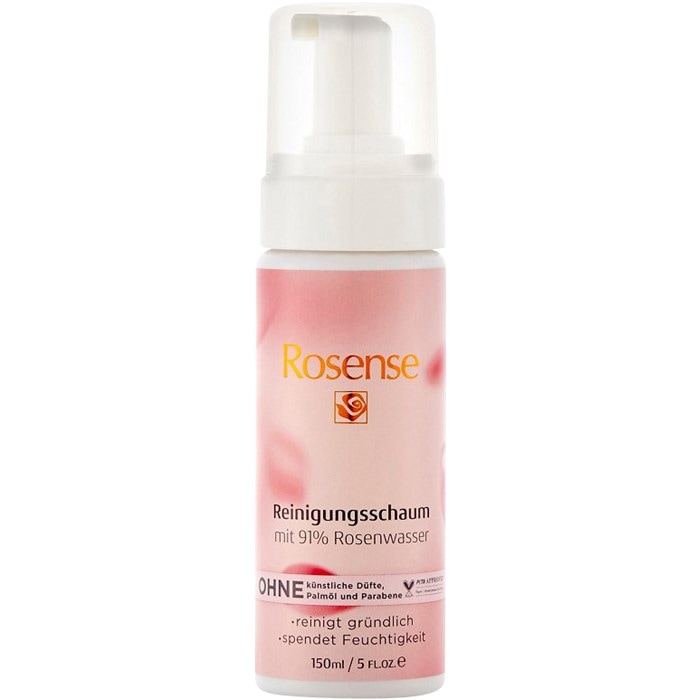 Reinigungsschaum mit 91% Rosenwasser