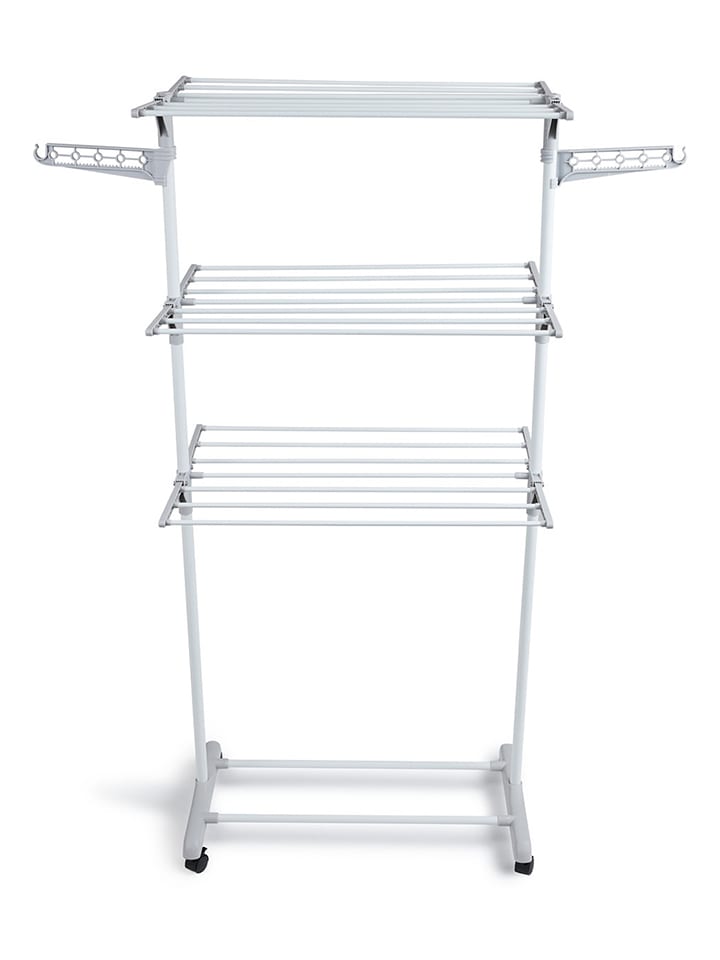 Lifa Living Wäscheständer in Weiß/ Grau - (B)126 x (H)160 x (T)57 cm günstig kaufen onesize