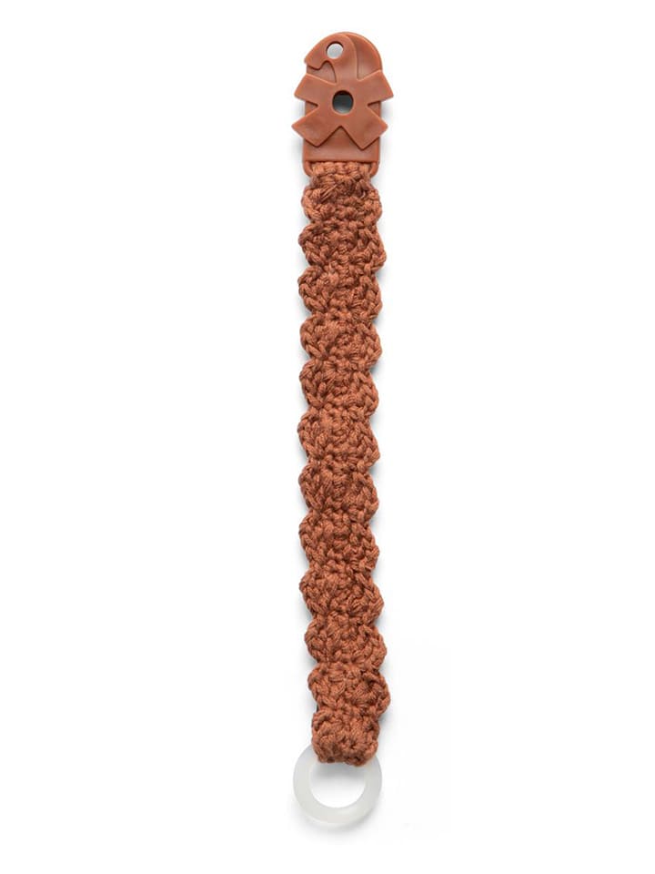 Sebra Häkel-Schnullerkette in Hellbraun - ab Geburt günstig kaufen onesize