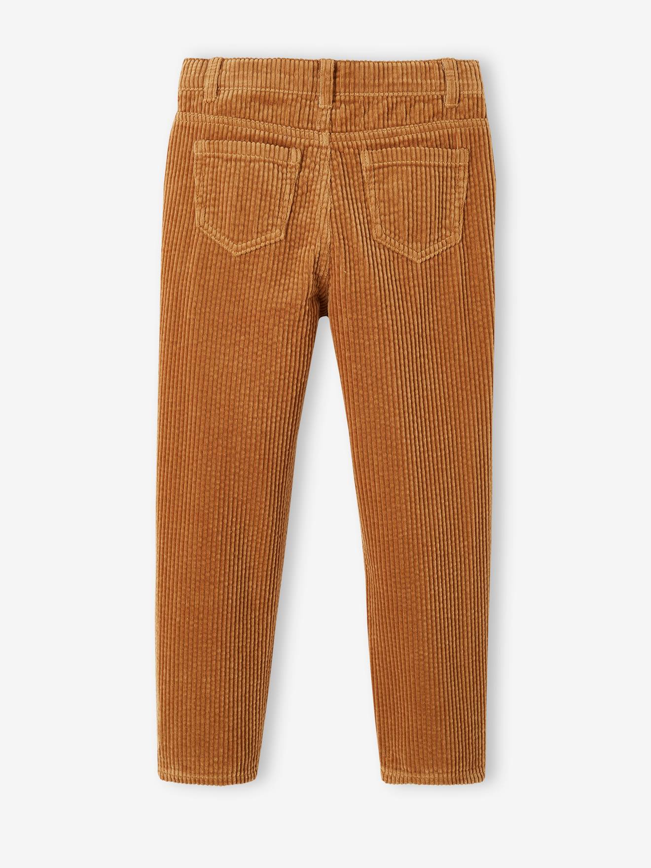 Vertbaudet Mädchen Mom-Fit-Cordhose, Hüftweite REGULAR - camel
