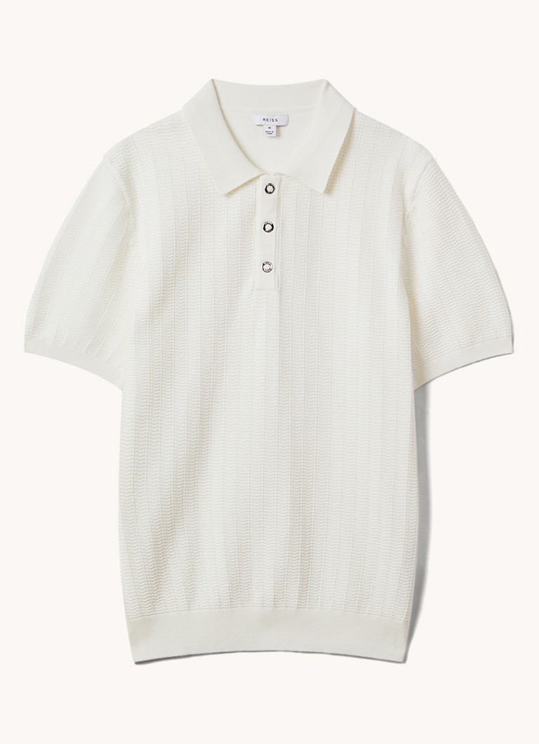 Reiss Pascose regular fit polo with texture