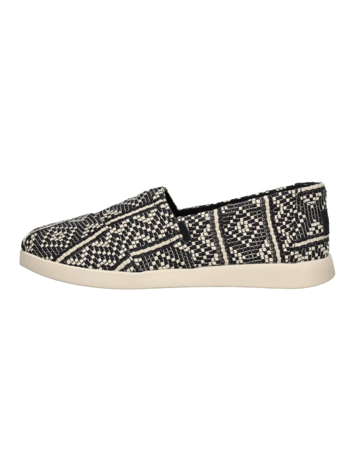 TOMS Slipper in Schwarz/Weiß günstig kaufen