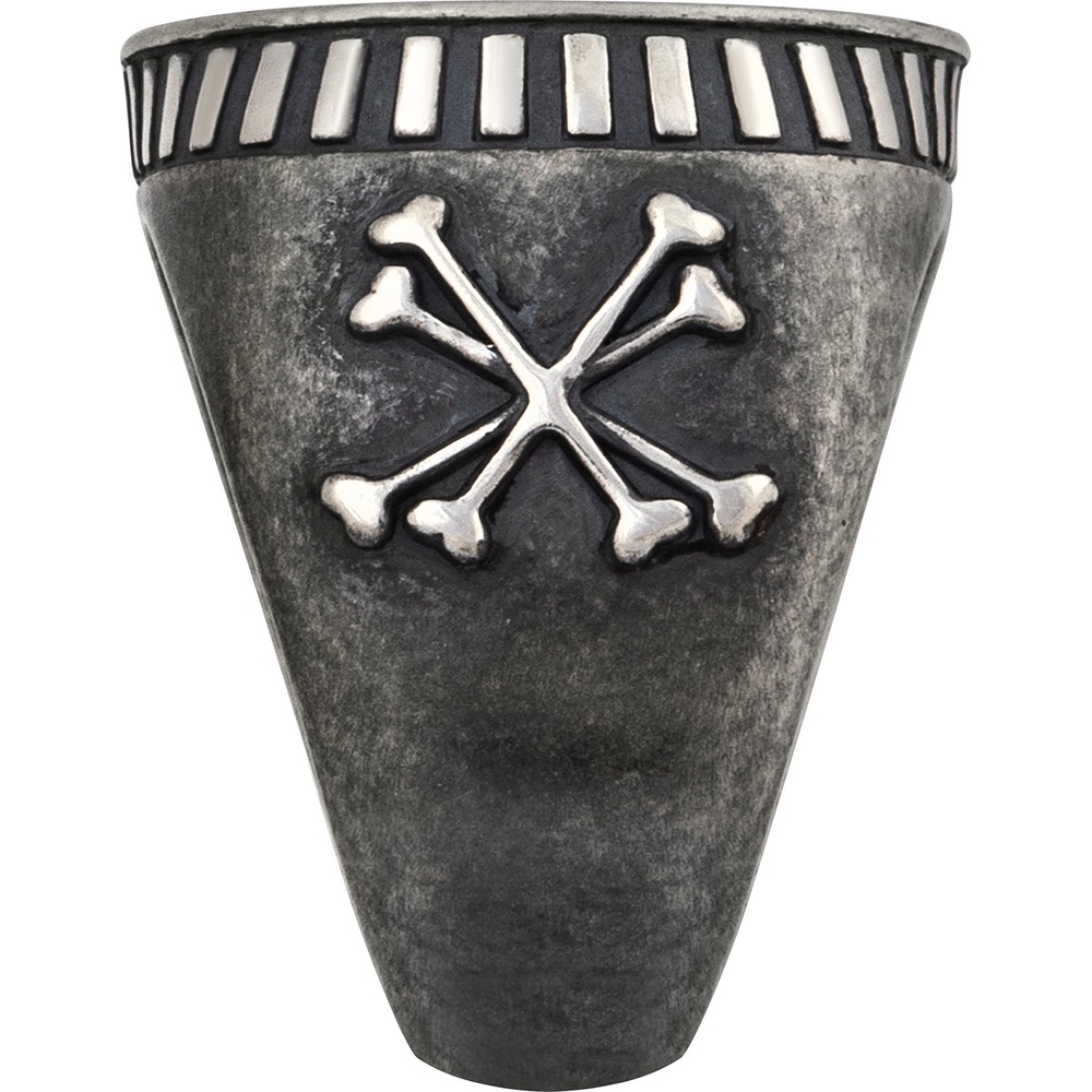 caï Bague pour hommes 925 Argent anthracite Bague