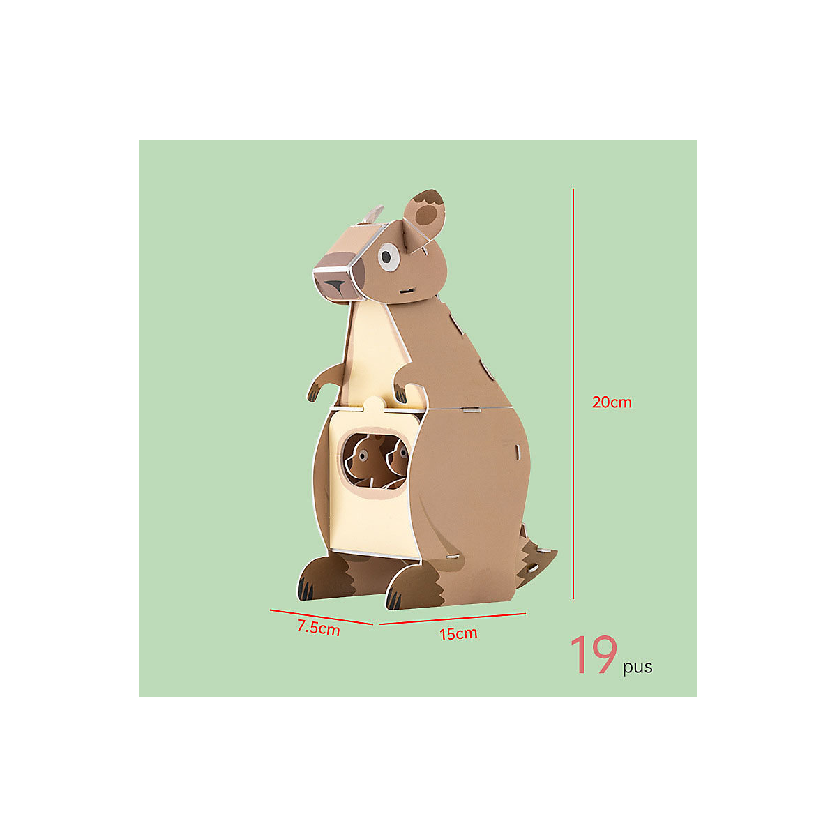 Handgefertigt Tiere Puzzle Modell Spielzeug 3D Puzzle Tiere Kinder Handgefertigt