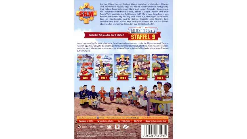Feuerwehrmann Sam - Die Komplette 9.Staffel  [5 DVDs]