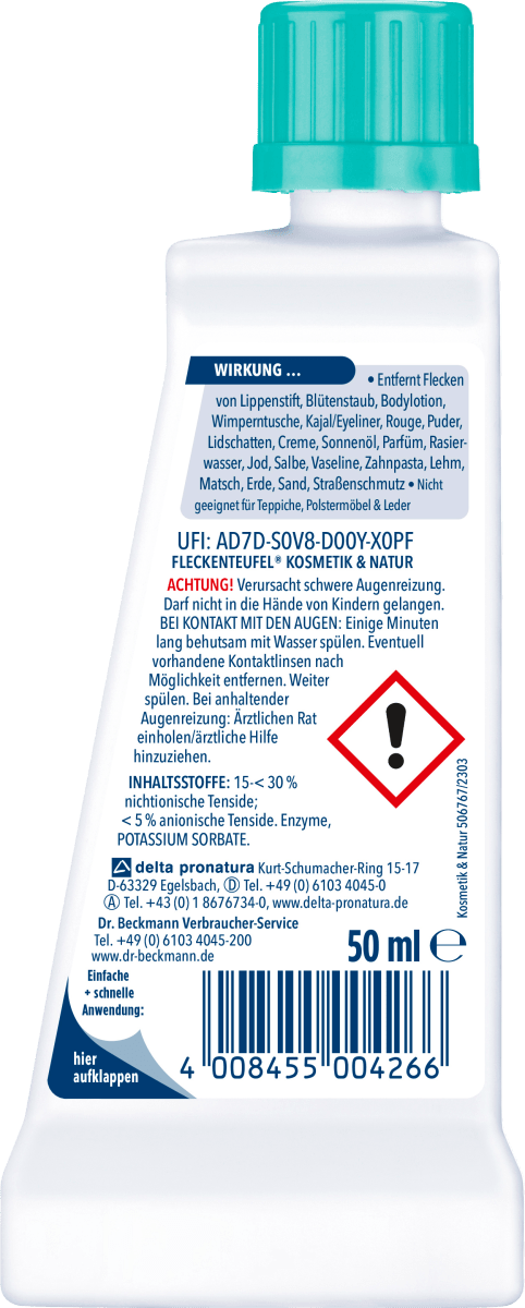 Fleckenentferner Fleckenteufel Natur & Kosmetik, 50 ml
