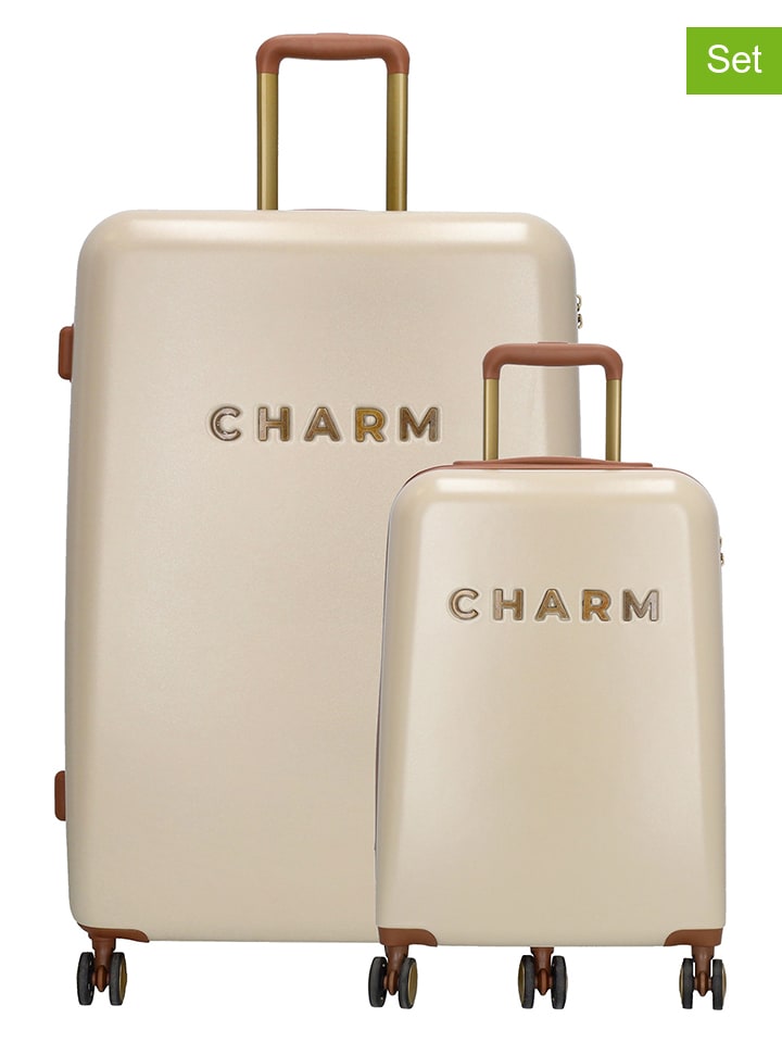 Charm 2tlg. Hardcase-Trolleyset in Beige günstig kaufen onesize