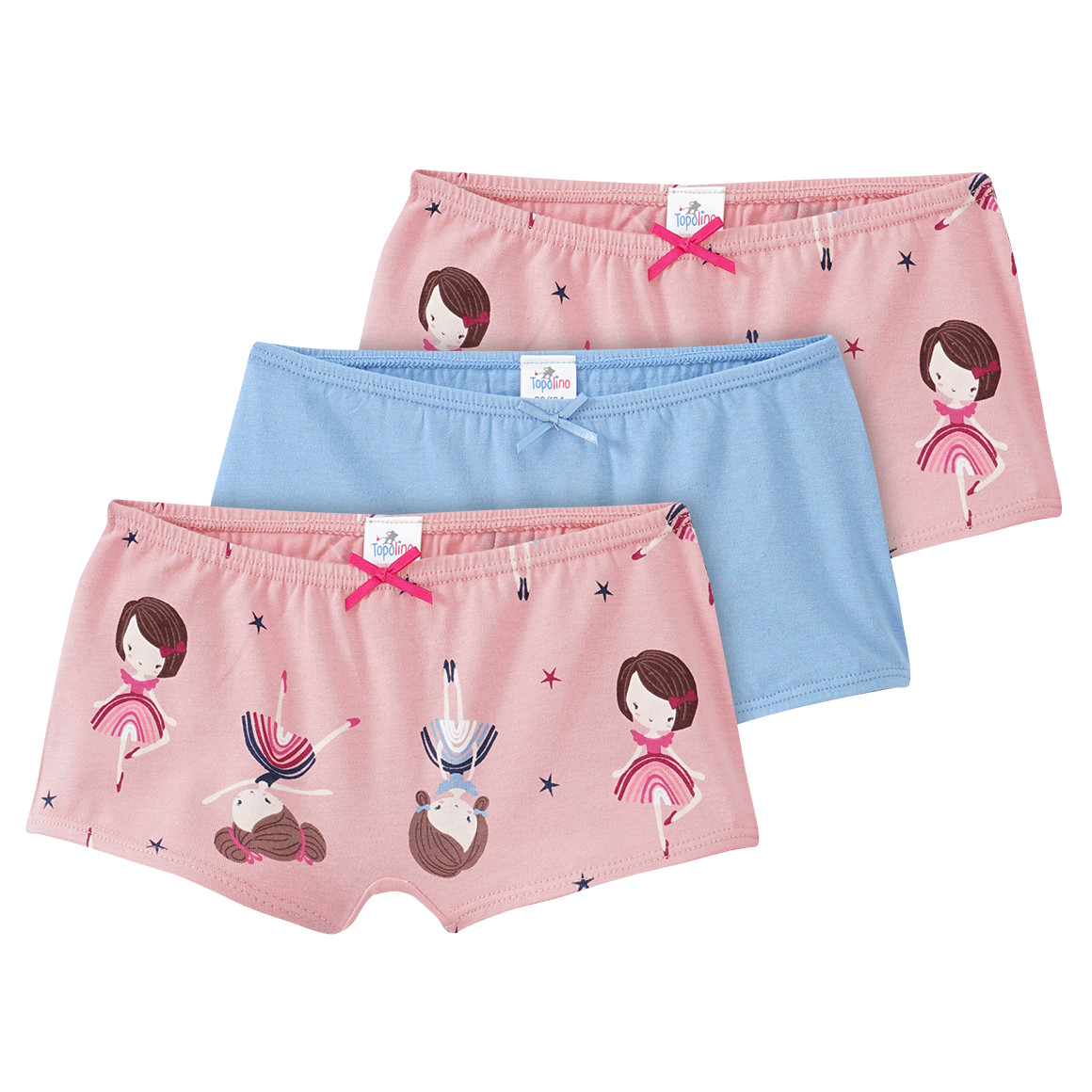 3 Mädchen Pantys in verschiedenen Dessins