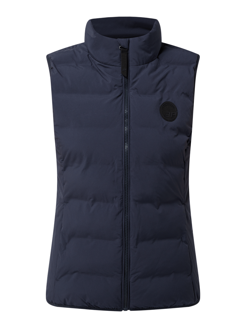 Steppweste mit Stehkragen Modell 'Albia' - wasserdicht in marineblau